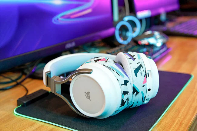 Wicked Cushions Corsair Virtuoso Earpads - WC FreeZe Cooling Gel (90s White, 90s Black, Black, Black Camo, Geo Grey) - Image 5