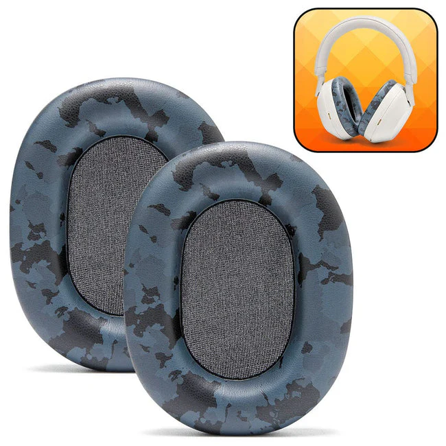 Wicked Cushions Upgraded Sony WH-1000XM5 Replacement Ear Pads (Black, 90s Black, Geo Grey, Silver, Blue, Black Camo) - Image 28
