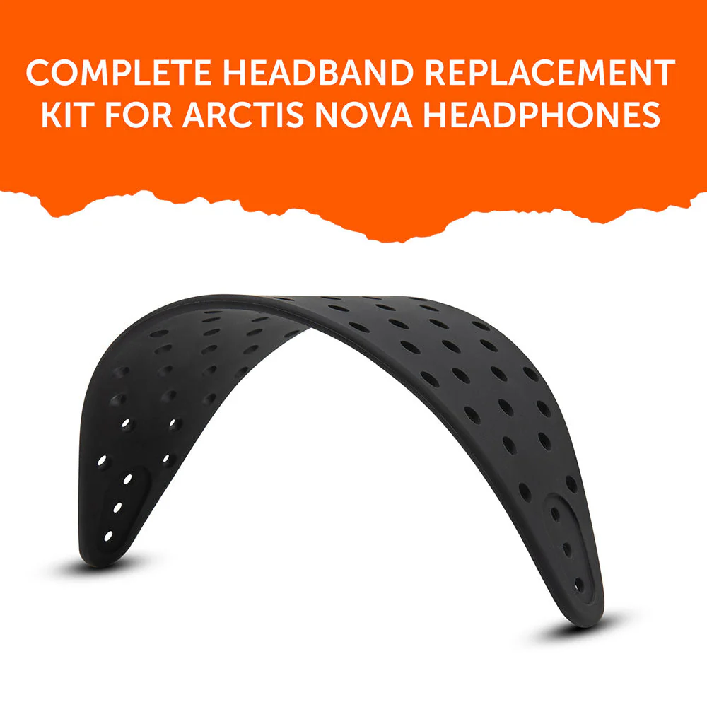 Wicked Cushions WC Silicone HeadbandZ for Arctis Nova V2 Headsets (Black, 90s Black, 90s White, Black Camo, Red Camo, Speed Racer, Gold Marble, Kinetic Wave, Cyan Prism) - Image 4