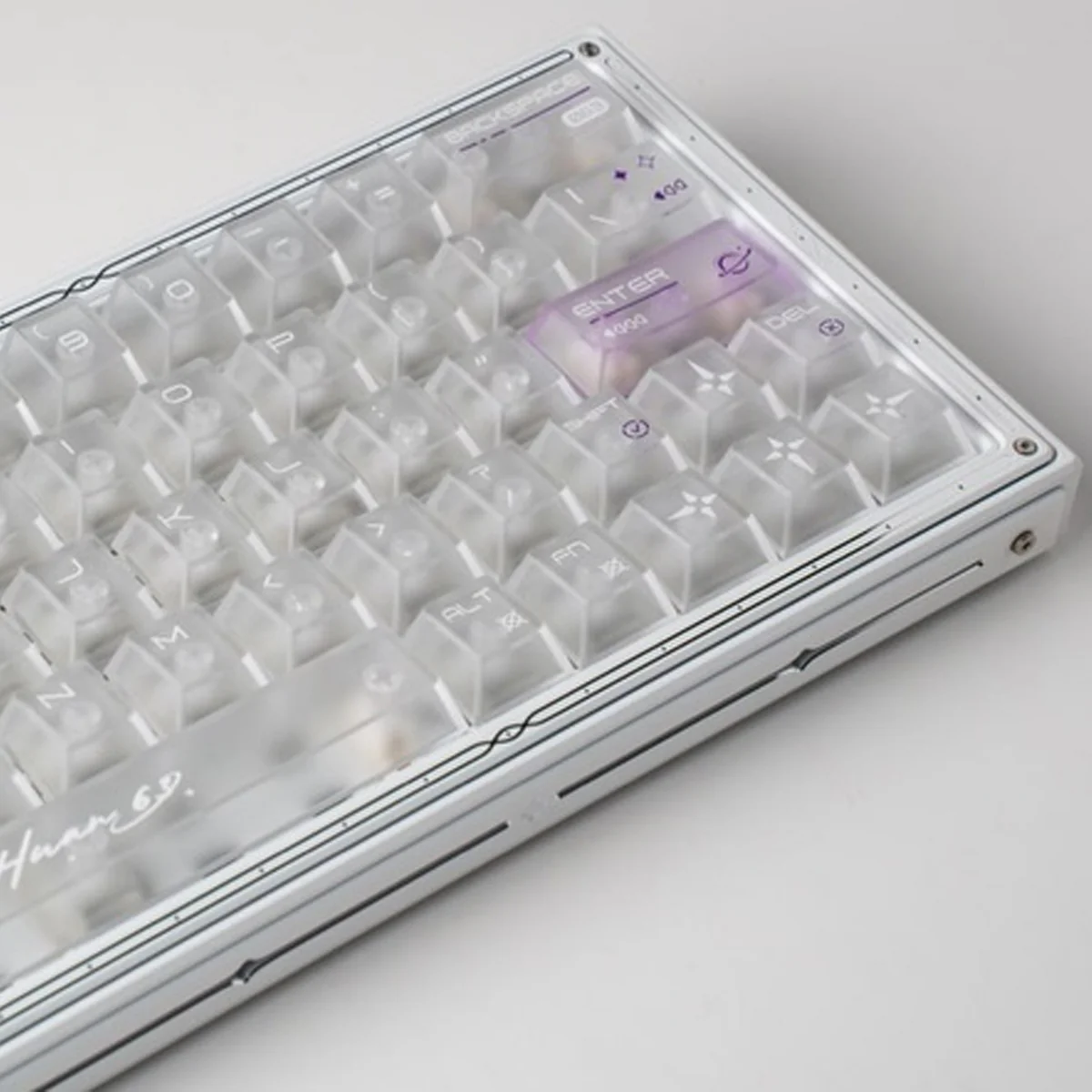 WLMouse HUAN63 HE Magnesium Alloys Keyboard (White) (KBD-HUAN63-WHITE-G) - Image 3