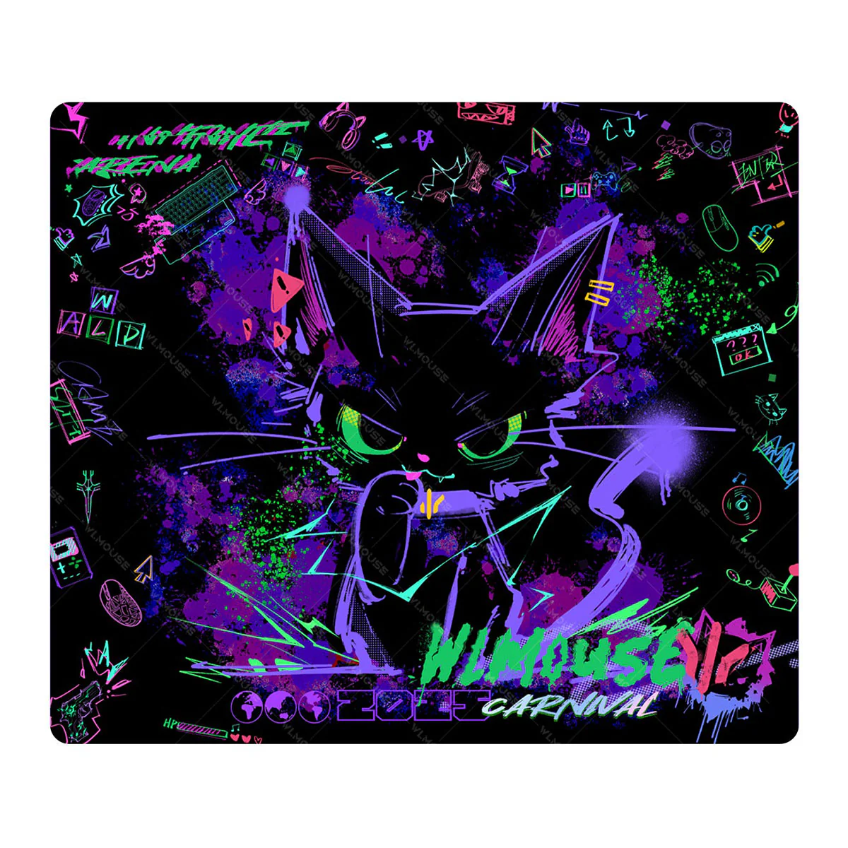 WLMouse Meow Edition Gaming Mousepad XSOFT (490x420x4mm) (MP-MEOW-S) - Image 2