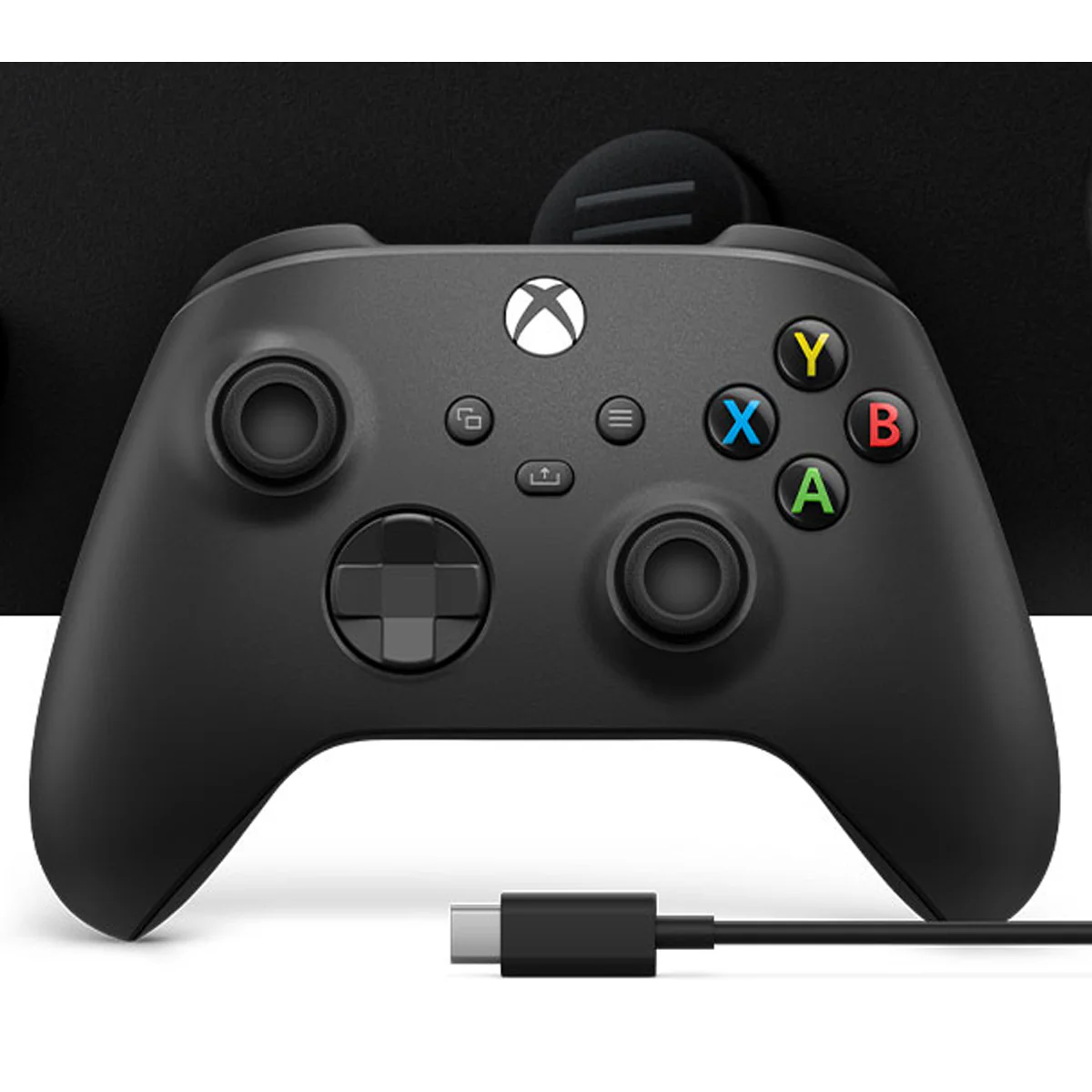 Xbox Wireless Controller + USB-C Cable For Windows (Carbon Black) - Image 6
