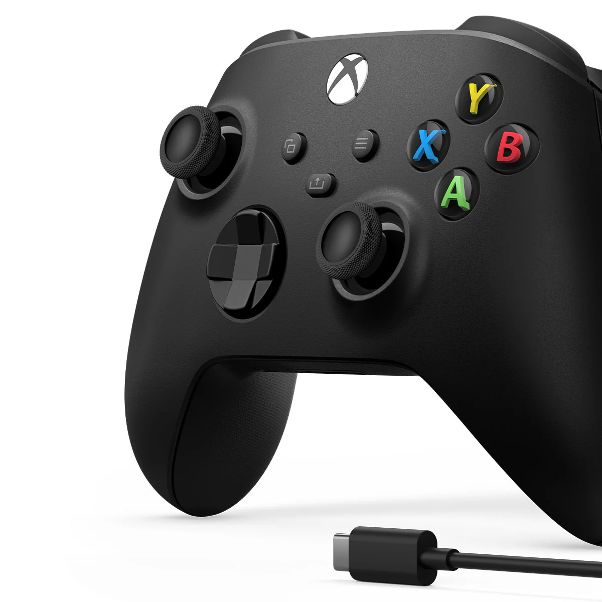 Xbox Wireless Controller + USB-C Cable For Windows (Carbon Black) - Image 7