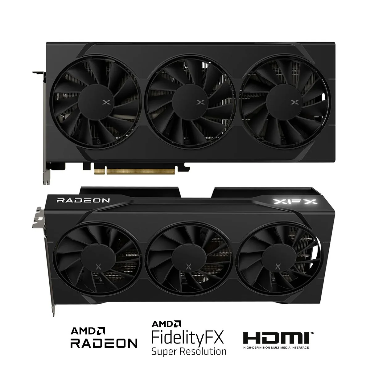 XFX Swift AMD Radeon RX 9060 XT OC Triple Fan Gaming Ed. 16GB GDDR6 Graphics Card (Black) (RX-96TS316B7) - Image 2