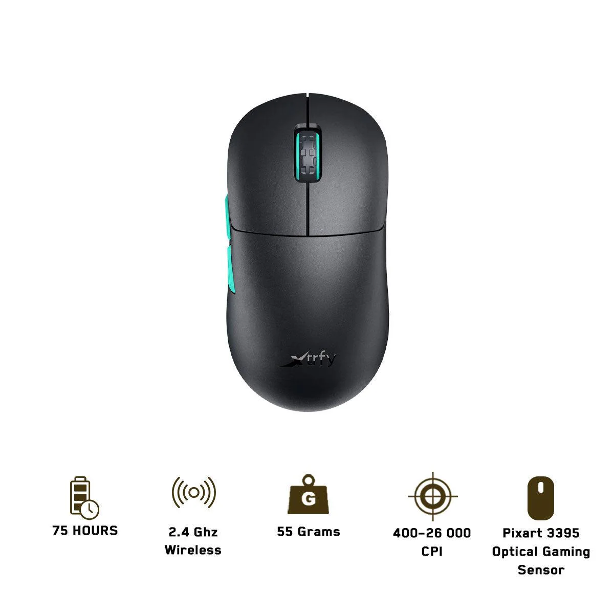 Cherry Xtrfy M8 Wireless Ultra Light Gaming Mouse (Black)