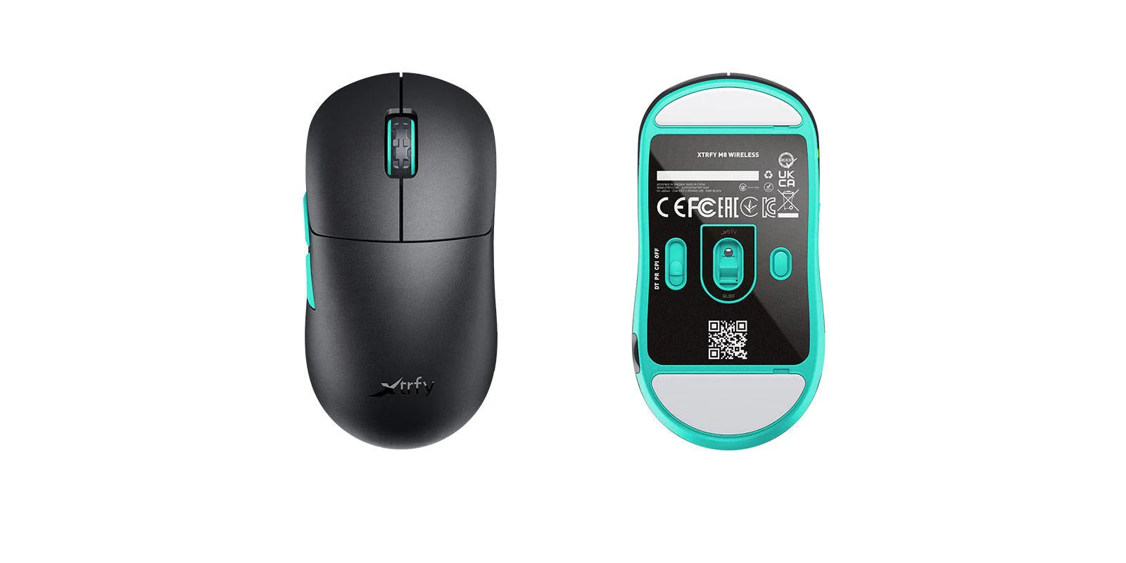 Cherry Xtrfy M8 Wireless Ultra Light Gaming Mouse (Black) - Image 2