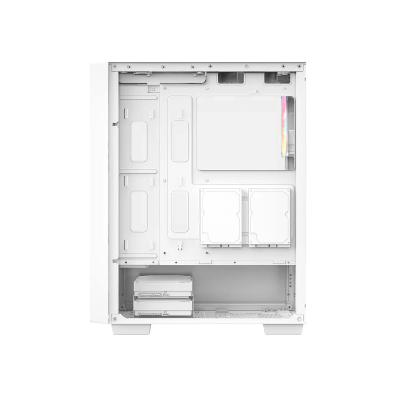 XYZ Airone 100 X Mesh ATX PC Case with 6 Pre-installed 120mm ARGB Fans (Black, White) - Image 16