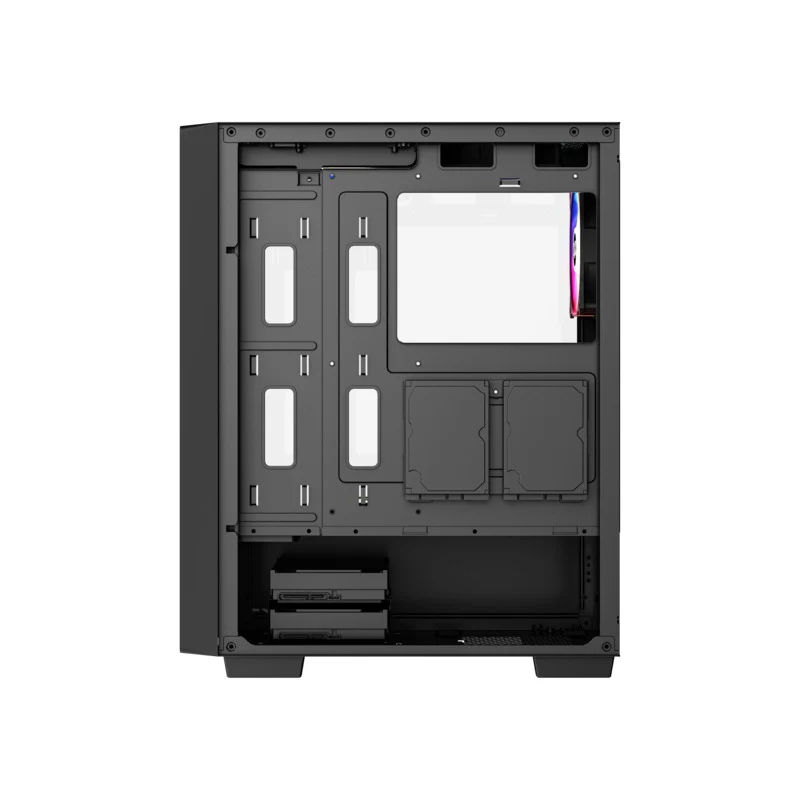 XYZ Airone 100 X Mesh ATX PC Case with 6 Pre-installed 120mm ARGB Fans (Black, White) - Image 8