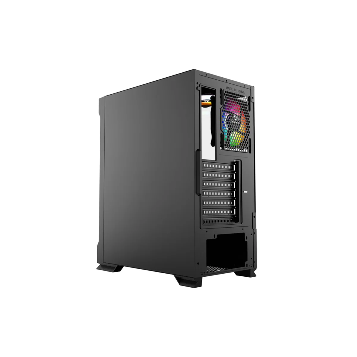 XYZ Airone 300 X MESH ATX PC Case with 6 Pre-Installed 120mm ARGB Fans (Black) (X-CS-AIRONE3XM-B) (XYZ-SA-961) - Image 3