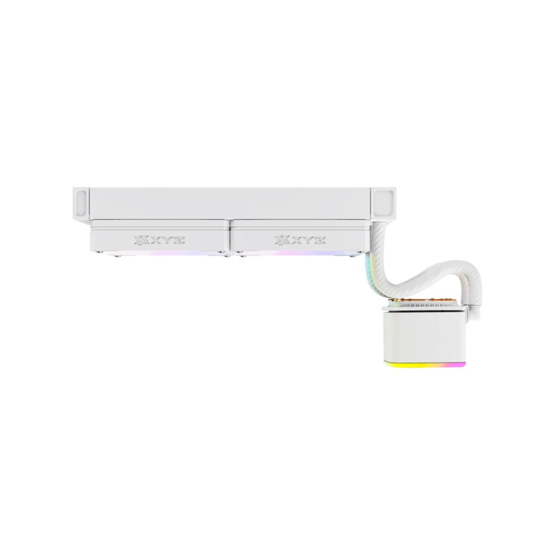 XYZ AquaPulse AIO 240 ARGB Liquid Cooler with Temperature Display (Black, White) - Image 11