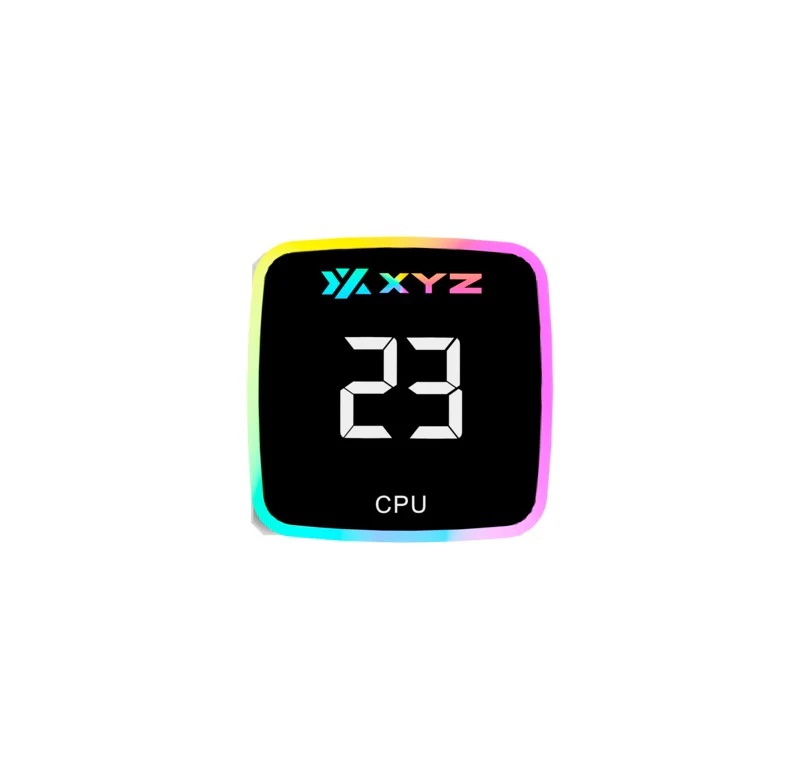 XYZ AquaPulse AIO 360 ARGB Liquid Cooler with Temperature Display (Black, White) - Image 10