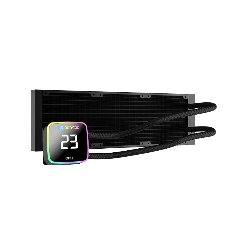 XYZ AquaPulse AIO 360 ARGB Liquid Cooler with Temperature Display (Black, White) - Image 14