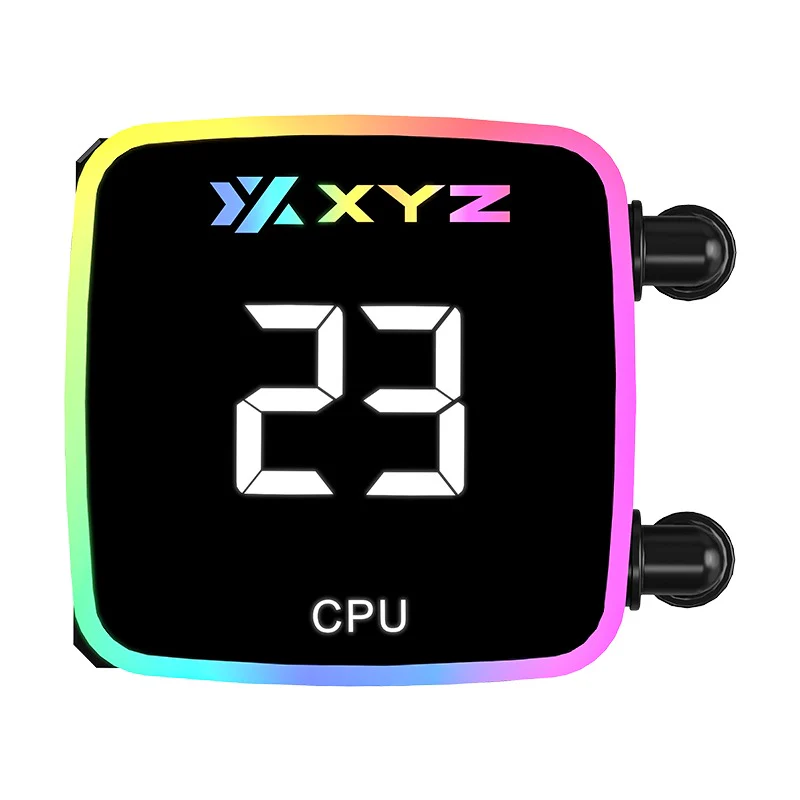XYZ AquaPulse AIO 360 ARGB Liquid Cooler with Temperature Display (Black, White) - Image 19