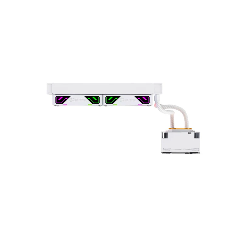 XYZ HydroTemp 240 ARGB Liquid Cooler with Temperature Display (Black, White) - Image 16