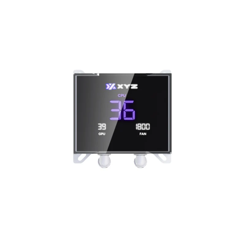 XYZ HydroTemp 360 ARGB Liquid Cooler with Temperature Display (Black, White) - Image 15