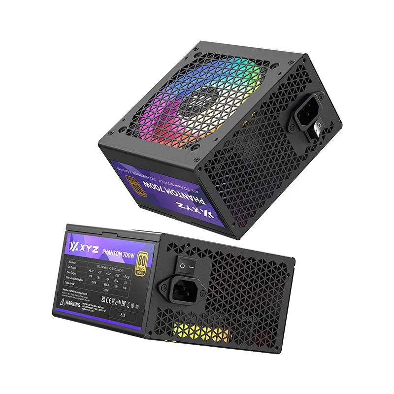 XYZ Phantom 700W ARGB ATX Power Supply 80+ Bronze Edition (Black) (X-PS-PHANTOM-PBR700) (XYZ-SA-869) - Image 9