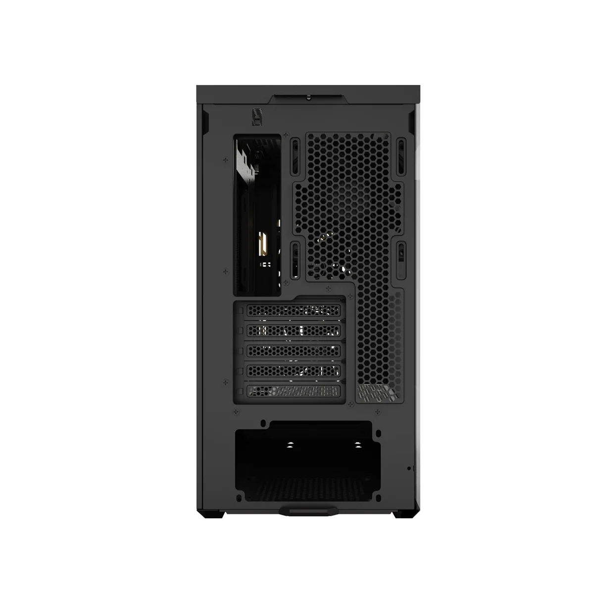 ZOTAC Alloy MATX Gaming PC Case (ZC-MAB3F-01) (Black/Gold, White/Silver) - Image 5