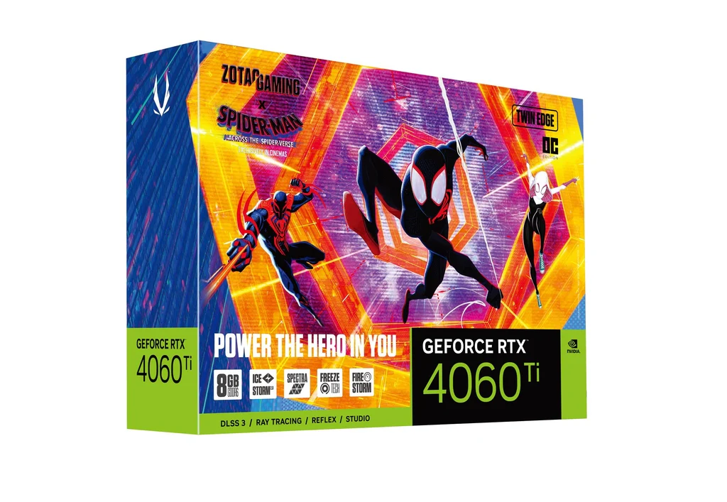 Zotac Gaming GeForce RTX 4060 Ti 8GB Twin Edge OC GDDR6 Graphics Card Spider-Man Across The Spider-Verse Bundle (ZT-D40610H-10SMP) - Image 11